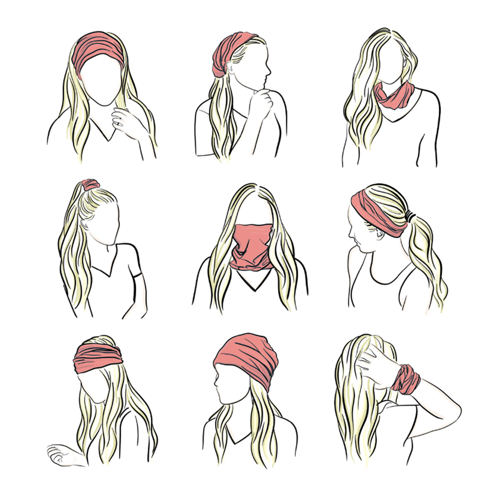 Pink Bandana Face Mask Hiking  - Running Gear Youtube recension och pris