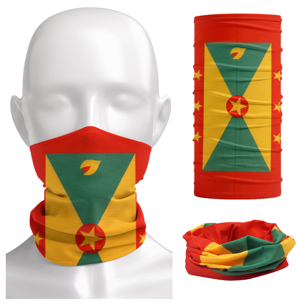 Grenada Flag Pattern Face Band - Running Gear Youtube recension och pris